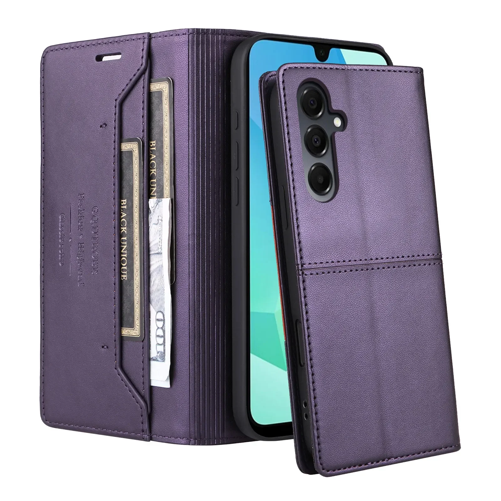 Premium Flip Leather Wallet Cover - Sleek Protective Case