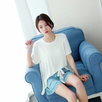 Summer 2026 new ladies casual pajamas suit modal short sleeve shorts women's pajamas thin section loose large size home service - Image 6