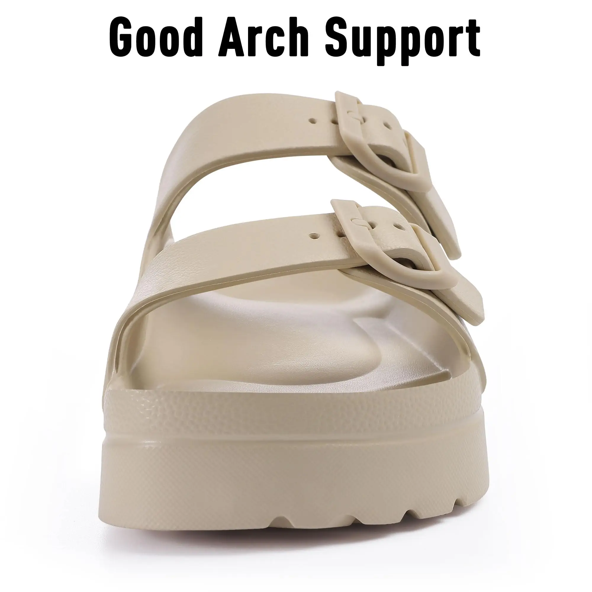 Comwarm New Women's Platform Sandals With Arch Support Lightweight Slip On Eva Slides Summer Beach Sandal With_vogvips.com