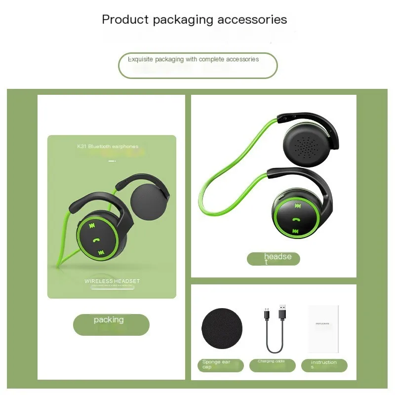 K31 New Bluetooth Headset Ear Hanging Wireless Sports