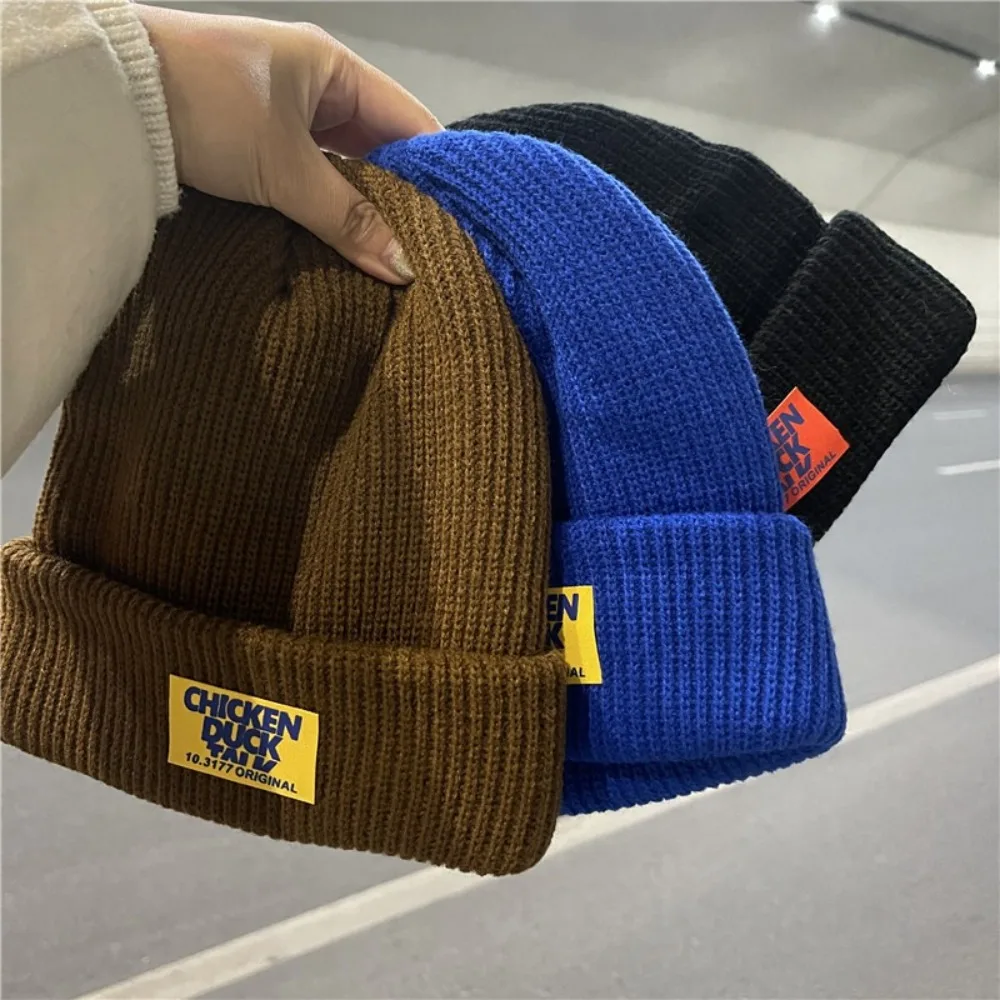 High Quality American Street Style Knitted Hats Warm Unisex Ear Protection Hat…