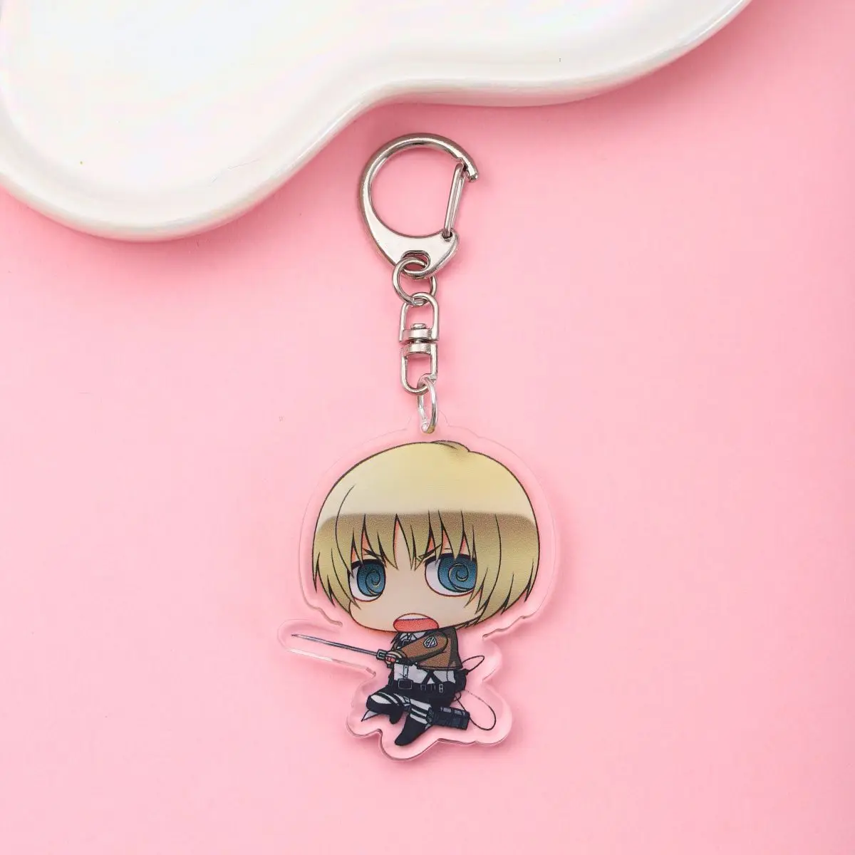 Anime Attack on Titan Acrylic Keychain Pendant Bag Charm Car Keyring Anime Keychain