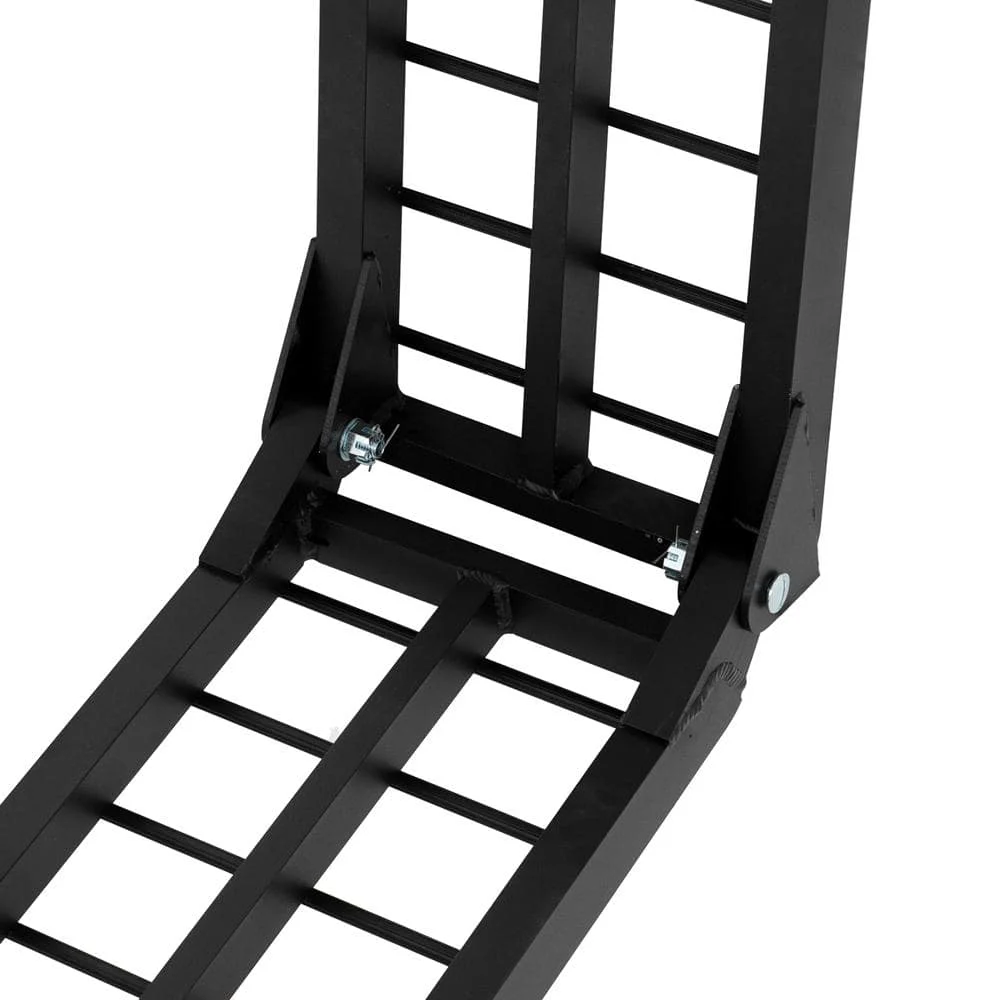 US 10 ft. 1200 lbs. Capacity Aluminum Folding Loading Ramp for Motorcycle, ATV, Tractor, Truck, Trailer, Car (2-Pack)