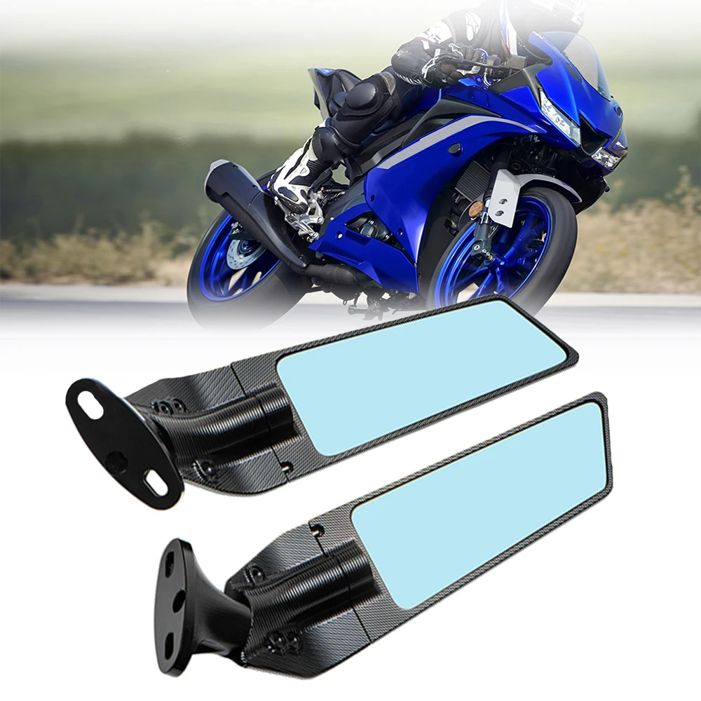 

For Honda CBR650R F CBR600RR CBR1000RR CBR 250R 300R 400RR 500R Motorcycle Mirror Modified Wind Wing Rotating Rearview Mirror