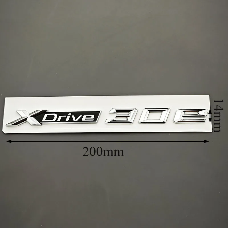 3D ABS 자동차 스타일링 리어 트렁크 배지 사이드 펜더 엠블럼 로고 XDrive 30e XDrive 스티커 BMW X2 X3 G01 F39 외장 액세서리