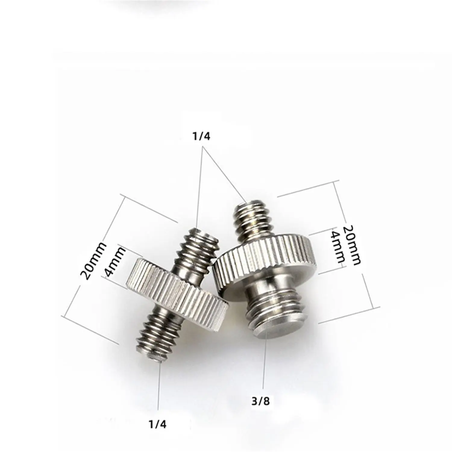 Camera Conversion Screw 1/4 Male to 3/8 Male Screw Tripod Monopod Mount Adapter Photography Accessories