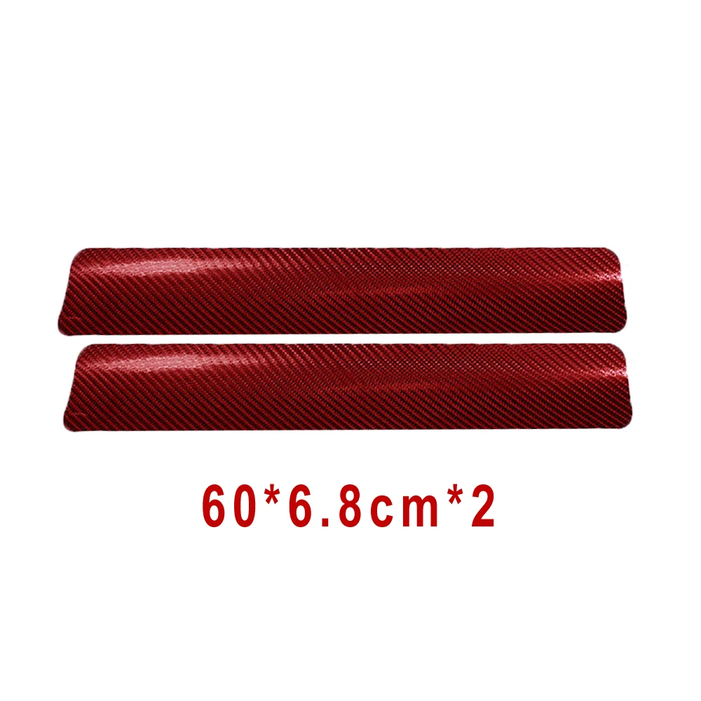 Car Door Plate Sticker Sill Scuff Cover Protector 3D Carbon Fiber Anti Scratch 4pcs car stickers car door stickers carbon fiber sticker car door protector car threshold protector car door edge protector car trunk door sill protector carbon fiber car stickers