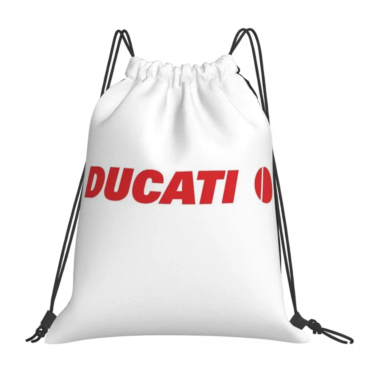 

Red Circle Ducati Corse Backpacks Portable Drawstring Bags Drawstring Bundle Pocket Sports Bag Book Bags For Man Woman School