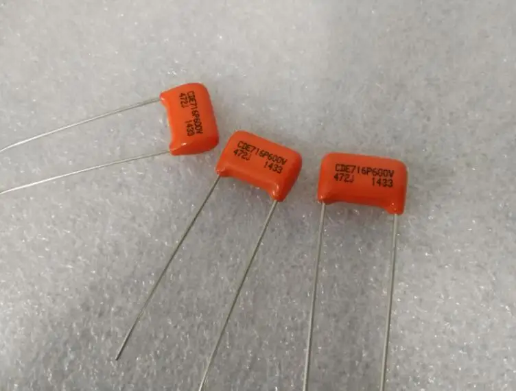 10PCS New American CDE716P 472J 600V 0.0047UF film capacitor electric guitar