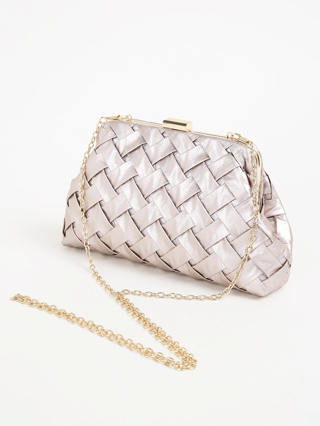 حقيبة سهرة نسائية بمغلف مربع صغير بلون سادة، حقيبة...