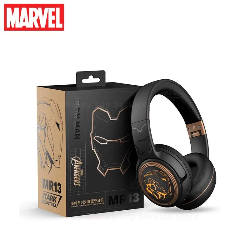 

New Disney Marvel Wireless Wire Bluetooth Headphones MR13 HIFI Surround Sound Headset Running Sport Over The Ear Earphones