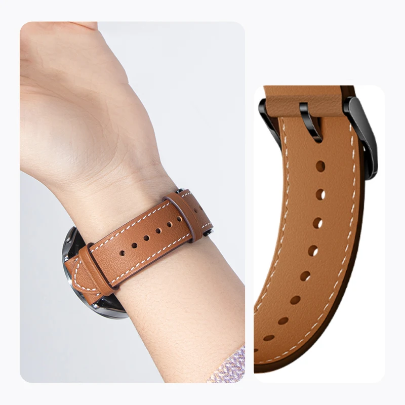 Premium Leather Loop Strap - Elegant Wristband Bracelet