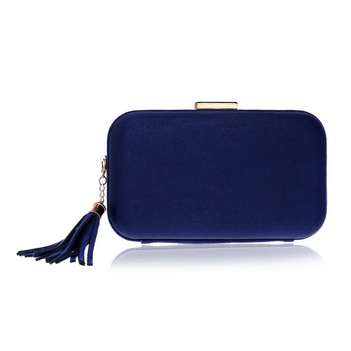 Purple Velvet Evening Handbags with Shoulder Chain for Women