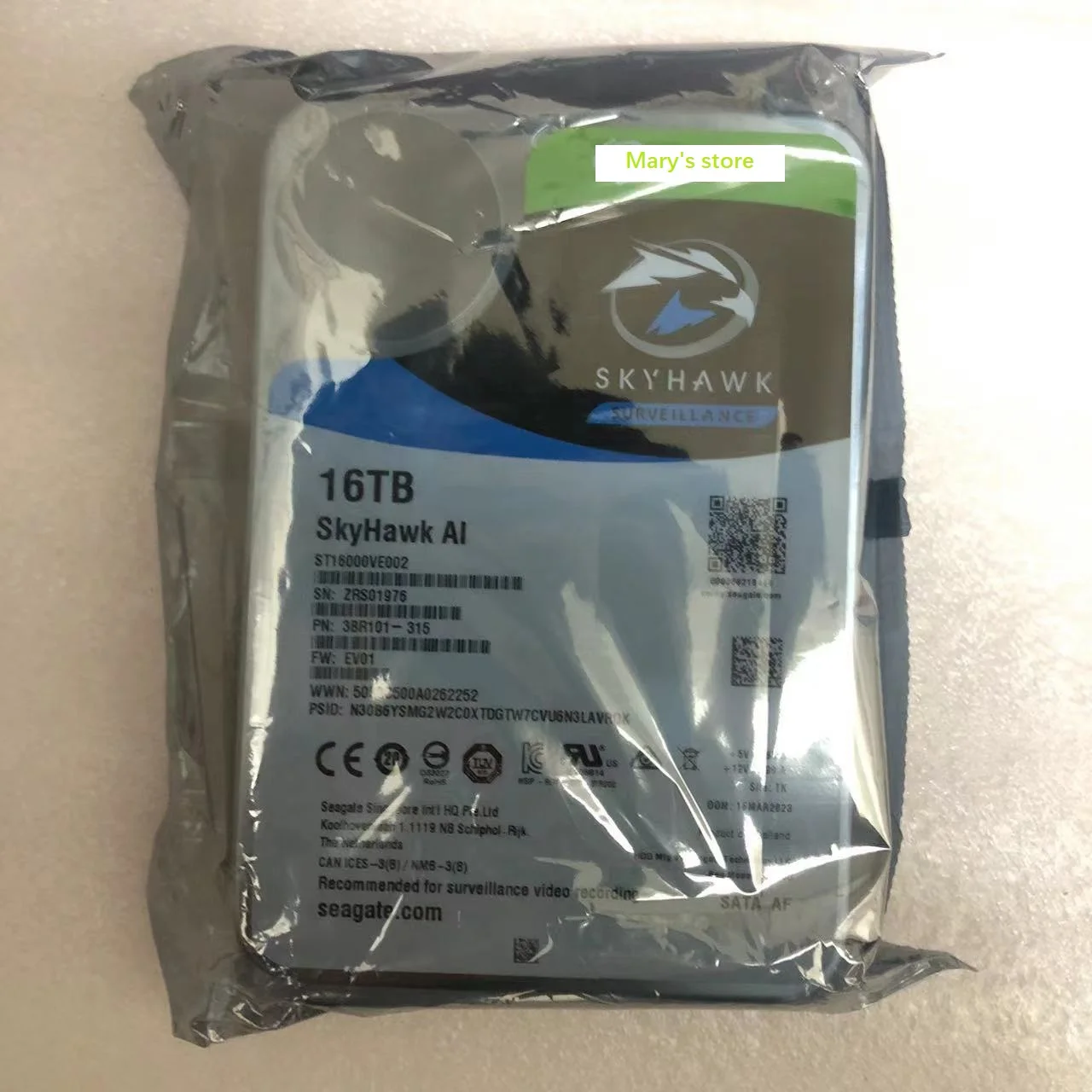 Seagate SkyHawk AI 16TB HDD 中古品 Seagate SkyHawk AI 16TB HDD 中古品（中古】SEAGATE製HDD