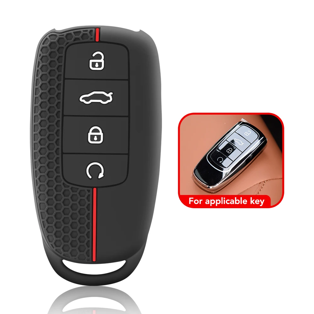 Soft Silicone Key Fob Case Cover and Holder - Protective Accessories