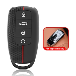 Soft Silicone Key Fob Case Cover and Holder - Protective Accessories (WHITE)