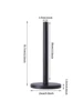 Black Paper Towel Holder Countertop Organization Free Standing Tissue Holder for Kitchen Bathroom 4