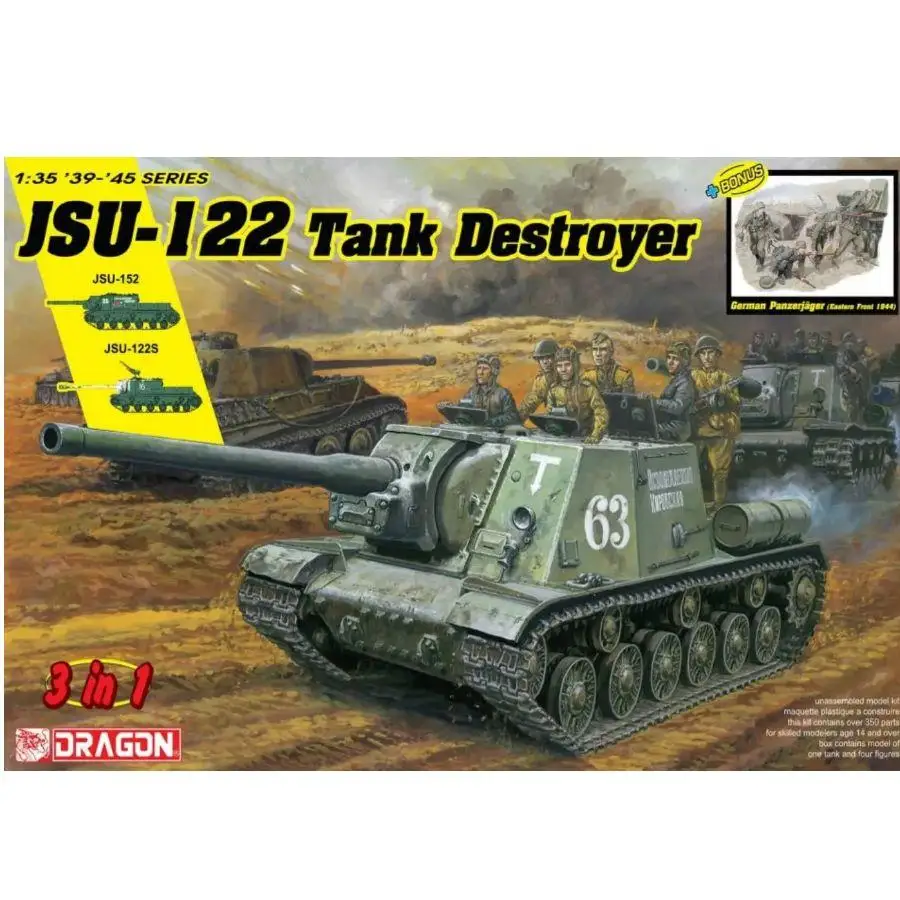 Dragon 6787 1/35 JSU-122 Tank Destroyer 3 in 1 (JSU-122, JSU