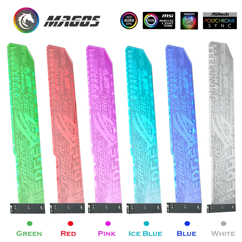 Placa de Vídeo Suporte Argb Placa Gráfica Rgb Suporte Gpu m b fé Lâmpada Syncasusmsigiga pc Mod Personalizado - Imagem 4