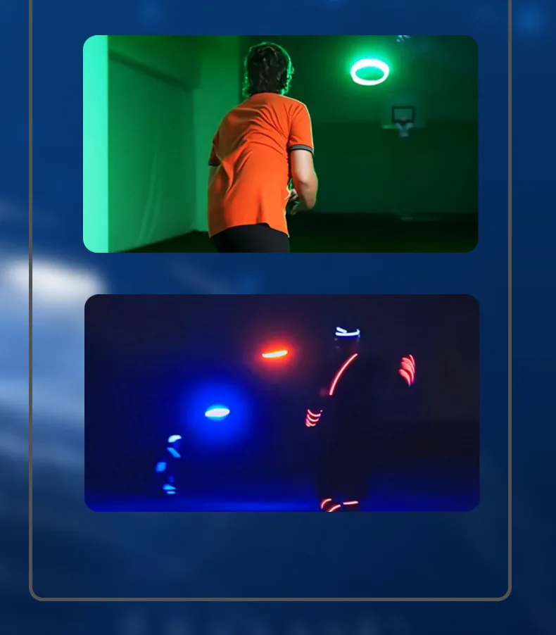 2023 מכירה לוהטת Led זוהר עף דיסק חיצוני חוף עגול ספורט מעופף דיסק לילה ספורט רצועת אור מקור קיצוני צעצוע חדש