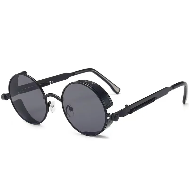 

2023 Metal Steampunk Sunglasses Men Women Fashion Round Glasses Brand Design Vintage Sun Glasses High Quality Oculos De Sol