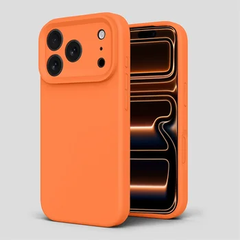 New Original Liquid Silicone Case For iPhone 17 16 15 14 13 12 11 Pro Max Plus Air 16E Camera Protection Shockproof Soft Cover 1