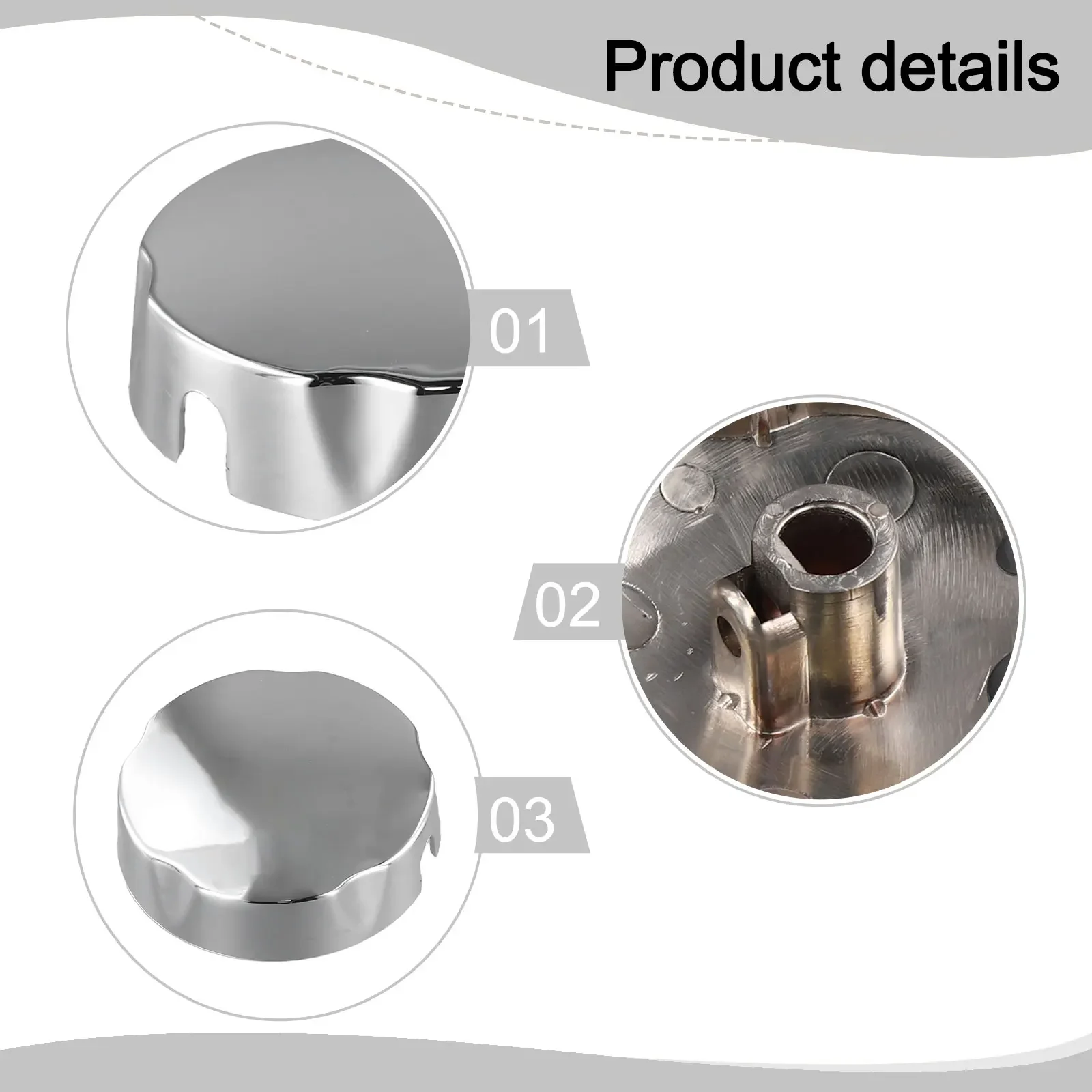 Bathtub Knob Bath Control Knob Chrome Finish Easy To Install Indented Grip