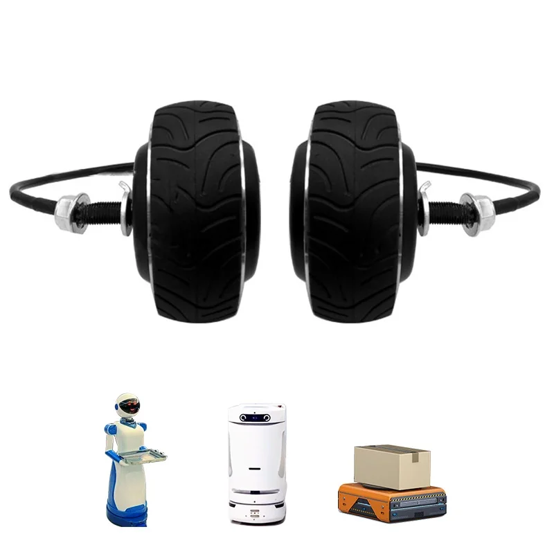 

ZLTECH 4inch 24V 100W 50kg load 3N.m 280RPM high precision brushless DC driving hub servo motor with encoder for patrol robot