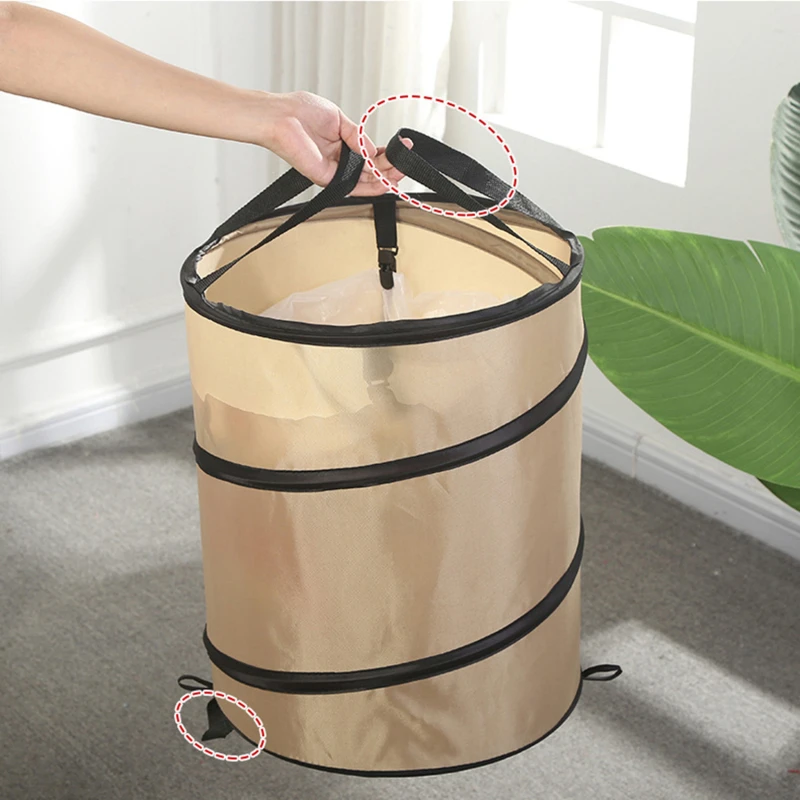 Garden Trash Can Folding Oxford Cloth Large Capacity Weed Bags