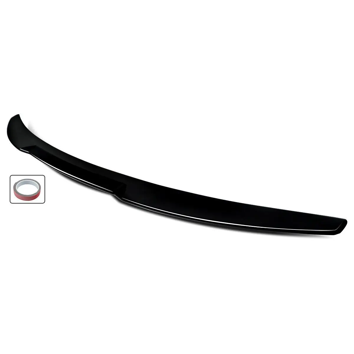 M4 REAR TRUNK SPOILER HIGHKICK WING FOR 14-20 AUDI A3 S3 RS3 SEDAN GLOSS BLACK