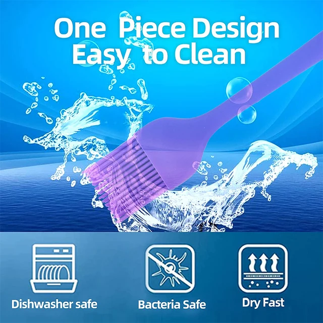 Lmetjma Szilikon Basting Kefe Frissítse A Hőálló Tészta Olajkefét Bbq Főzéséhez És Grillezéshez Jt63 - Image 4