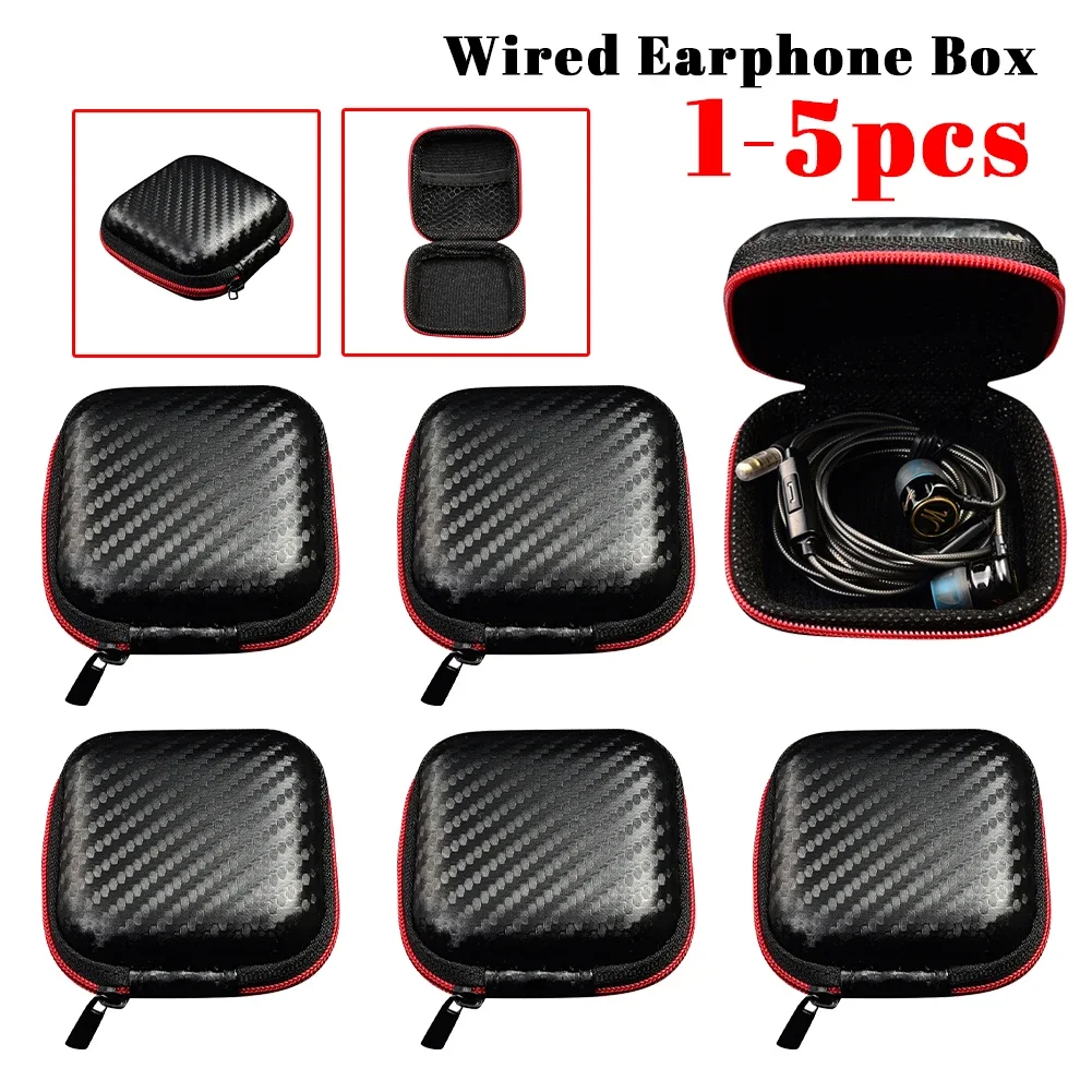 10-1PCS Earphone Charging Cable Storage Case Portable Wired Headphones EVA Storage Box Portable Carry Bag for KZ BA10 AS10