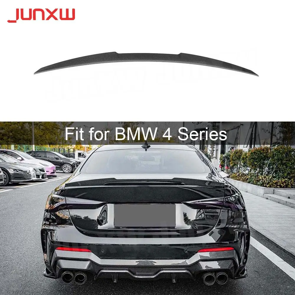 

Dry Carbon Rear Trunk Spoiler Wings for BMW 4 Series G22 G82 M4 Coupe 2020+ Rear Bumper Spoiler Car Accessories