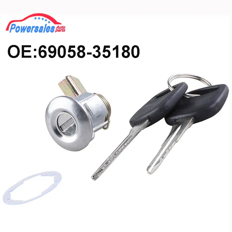 New Car Fuel Door Lock Cylinder & Key For Toyota 4Runner Hilux Pickup Mitsubishi Colt Triton