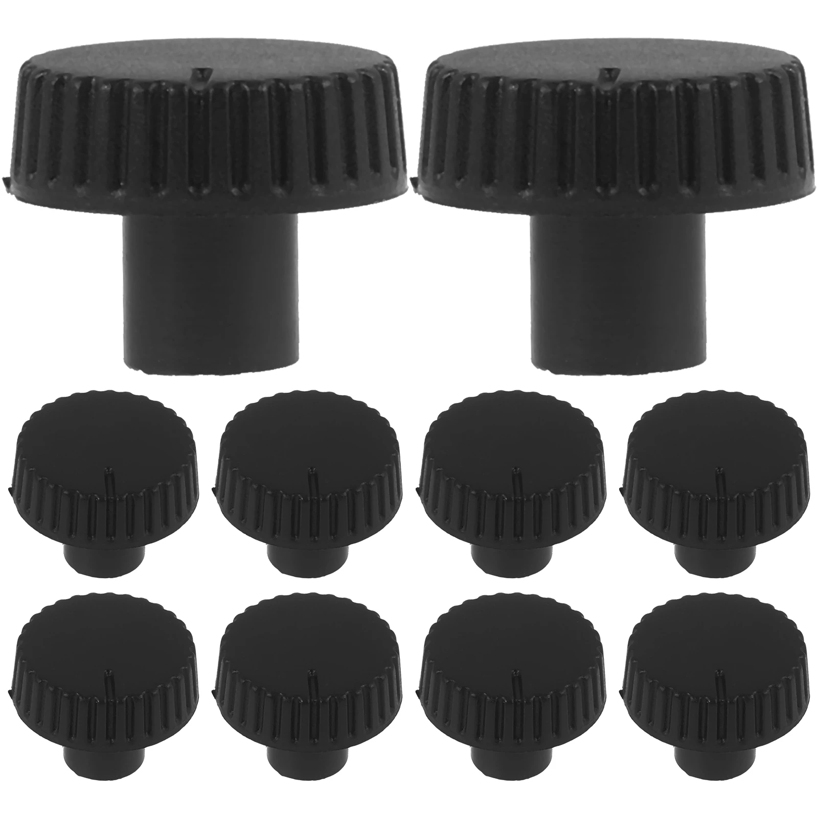 10pcs 손잡이 18x6.5mm 볼륨 조절 전위차계 기타 악기 교체 전위차계 캡 교체 얇은 플라스틱