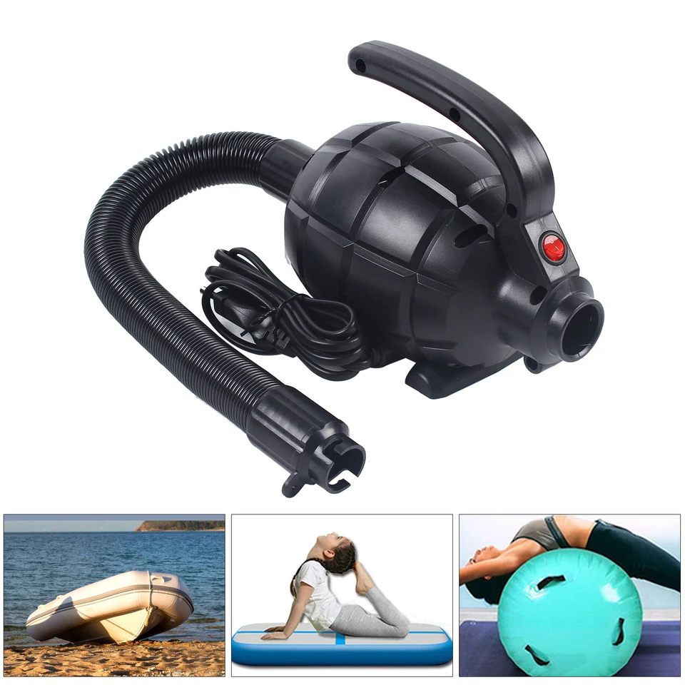 Bomba De Aire Eléctrica Recargable - 4000mAh, 4 Boquillas, Para Piscinas, Colchones Y Globos (Portátil Y Rápida)