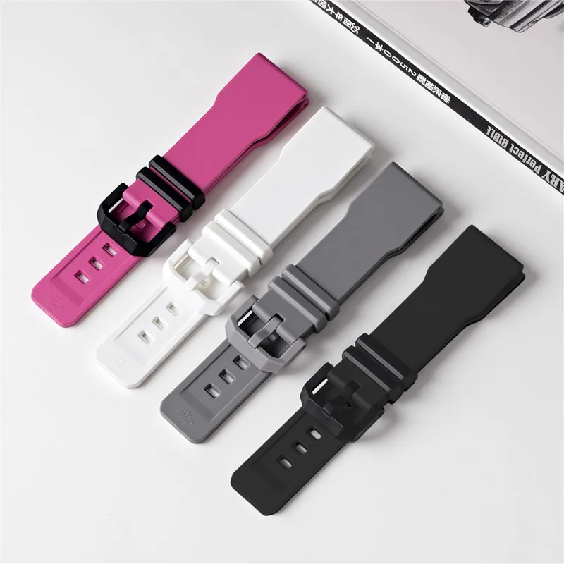 Silicone Rubber Sport Watch Strap - Waterproof Resin Bracelet