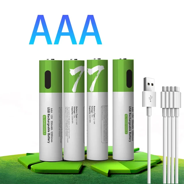 rechargeable battery aaa 1.5v 750mWh Type-c fast charging lithium battery  bateria de litio bateria de pilas aaa recargables - AliExpress