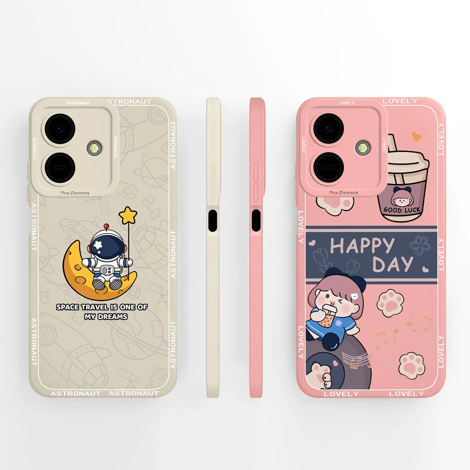 Durable Drop-Resistant Puppy Moon Design Phone Case