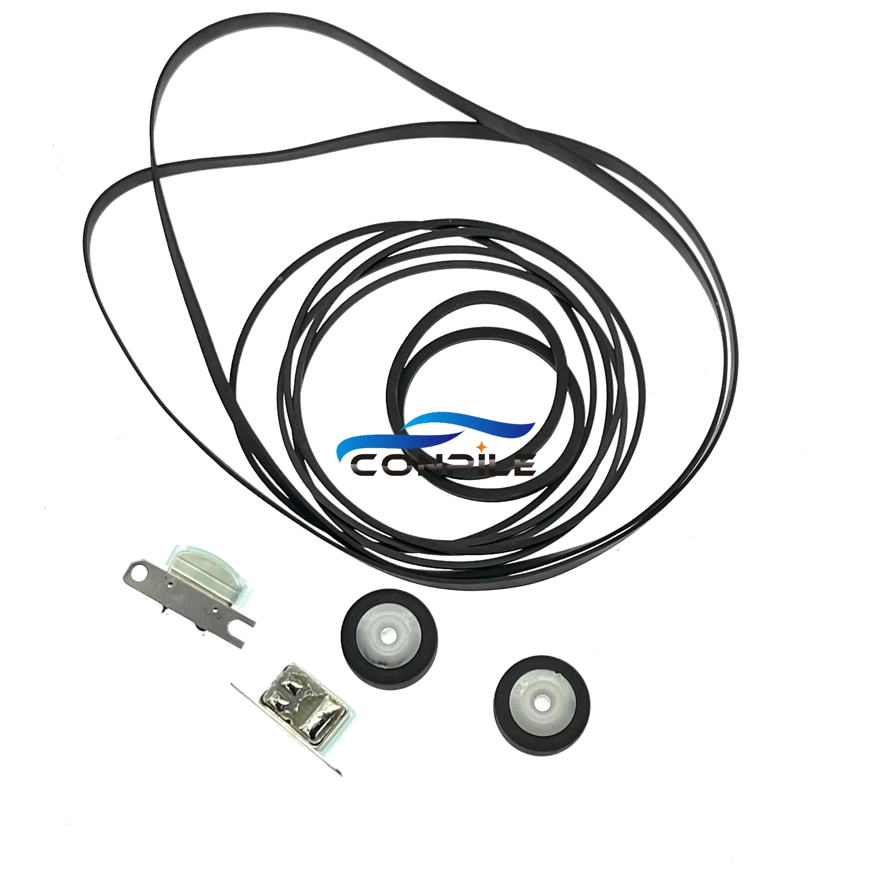 Kit Di Ricambio In Gomma Per Registratore Sharp GF700: Cinghia, Rullo, Anello Testa