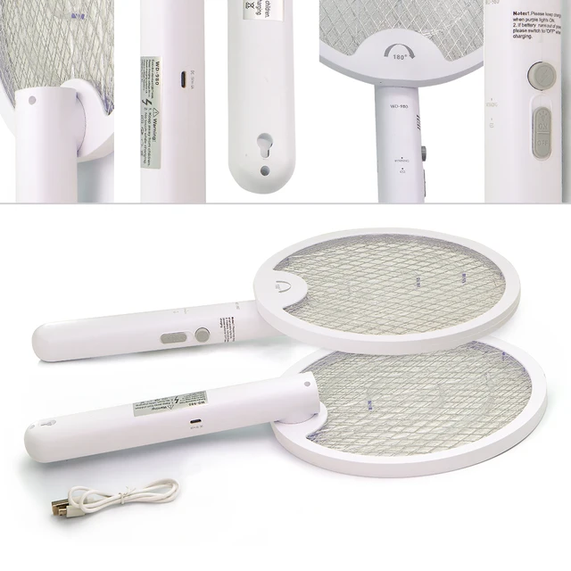 Újratölthető Elektromos Légy Swatter Eu/Usa/Uk/Au Plug 1200Mah Bug Zapper Home Garden Rovar Gyilkos Ütő Legyek Lepkék Ellen - Image 5