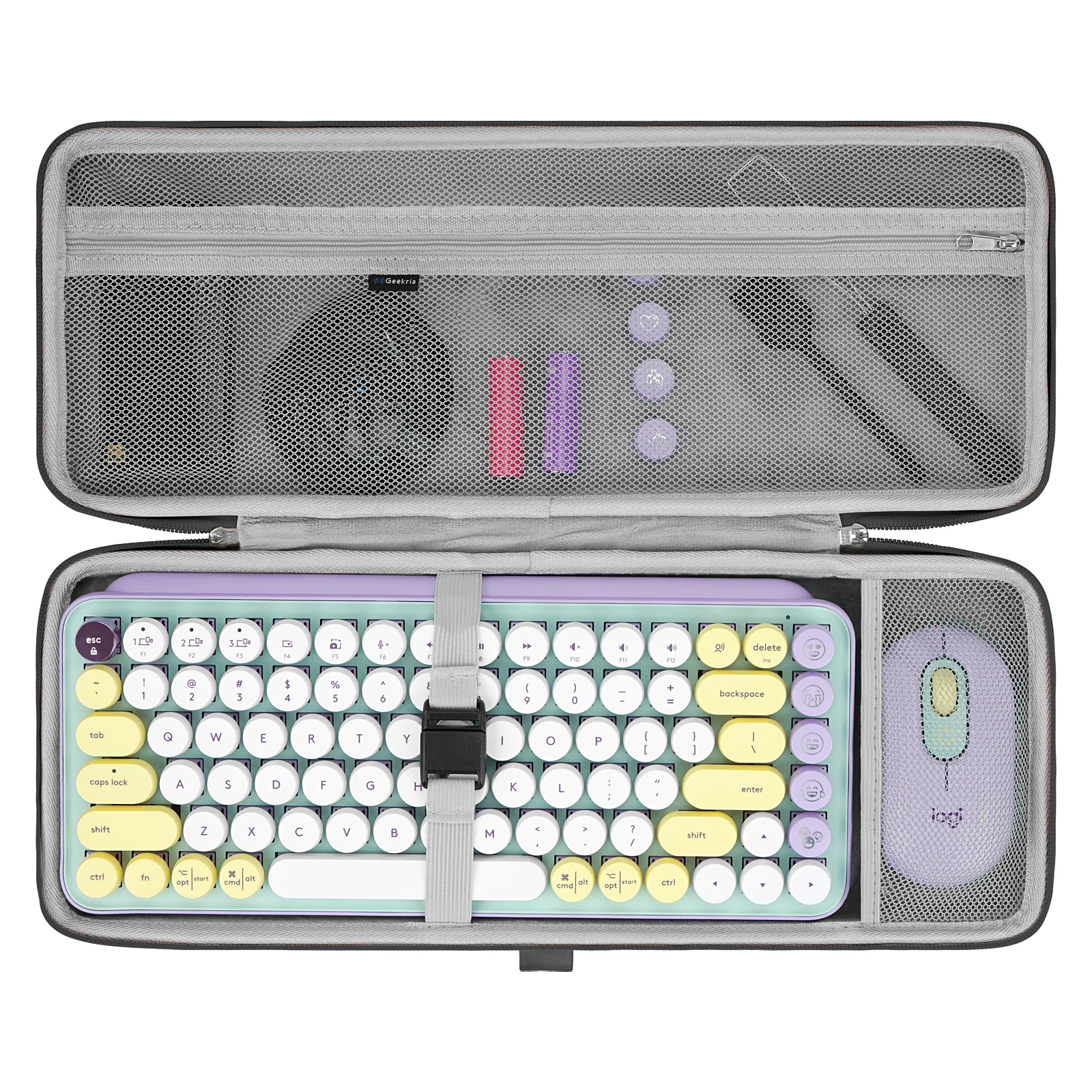 Custodia Rigida Geekria Per Logitech Pop Keys Mechanical Wireless, Mx Mechanical Mini Wireless Tastiere E Mouse Combo