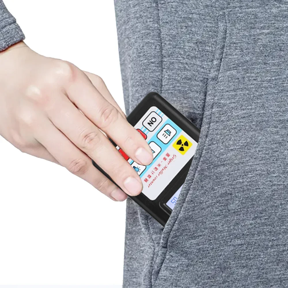 Geiger Counter Nuclear Radiation Detector Personal Dosimeter X-ray Beta Gamma Detector LCD Radioactive Tester Marble Tools