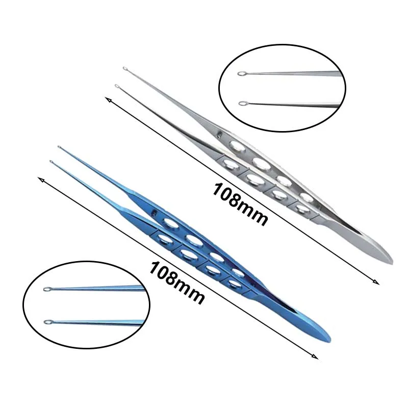 

108mm Conjunctiva Forceps Titanium Alloy/Stainless Steel Ophthalmic Instrument Autoclavable