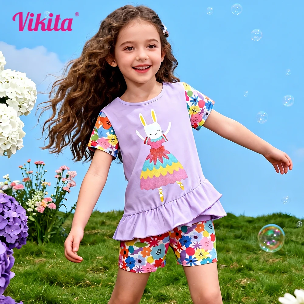 Purple Rabbit Girls Outfit Set 1