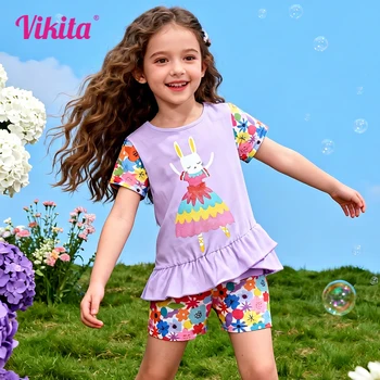 Purple Rabbit Girls Outfit Set 1