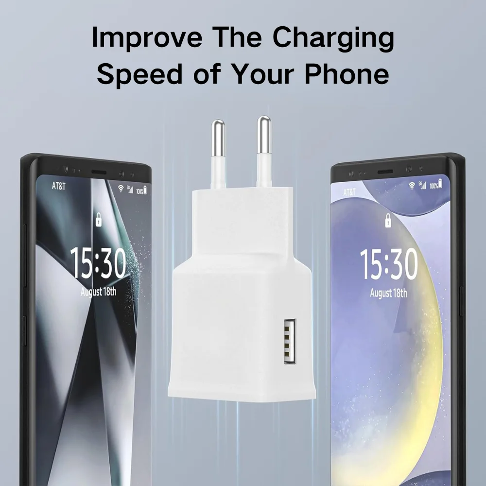 Universal 10W USB Wall Charger with EU Plug - CE Certified