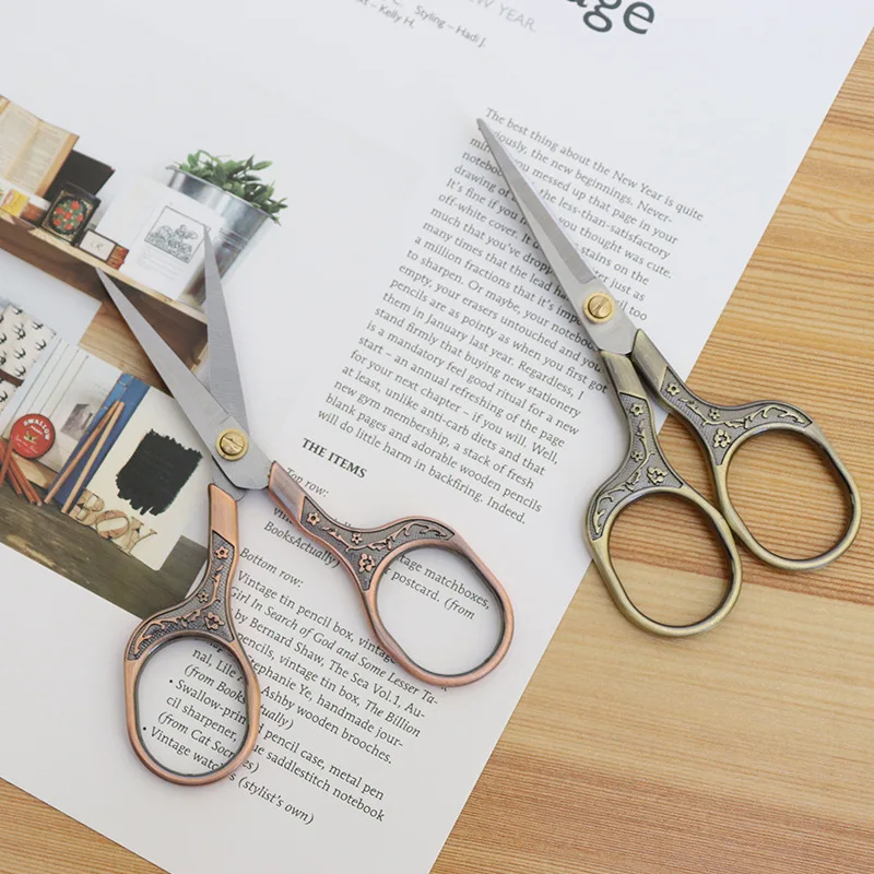Vintage Stainless Steel Sewing Tailor Scissors for Fabric Embroidery Thread Sewing Supplies