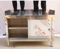 งานผลิตเหล็กสำหรับครัวเชิงพาณิชย์ โต๊ะทำงานสแตนเลส ตู้เก็บของ อุปกรณ์ครัวที่ปรับแต่งได้ 3