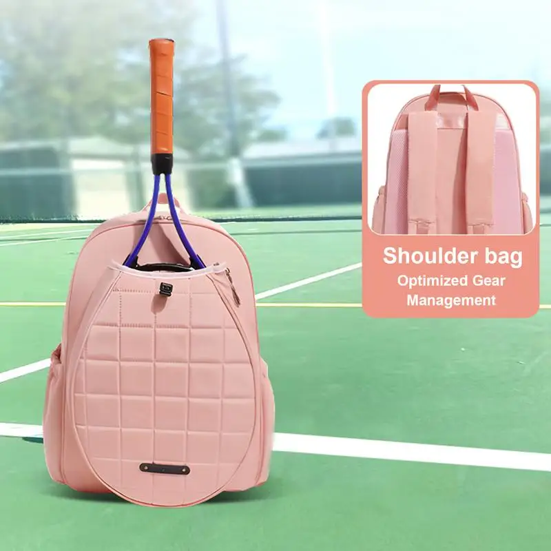 Badminton Backpack Adjustable Sports Racquet Bags Large-Capacity Tennis Racket Cover Case Head Tennis Backpack For Adults 3